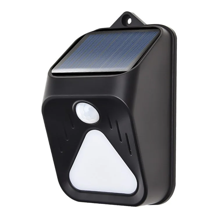 Solar Security Light Alarm Light LED Motion Sensor Energy Saving Warning Light Animal Repeller - Black