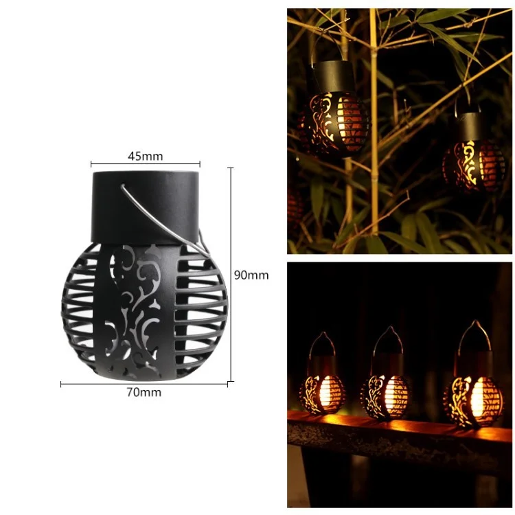 Solar Power Imitation Flame Light Outdoor Waterproof LED Garden Landscape Lamp Decoration