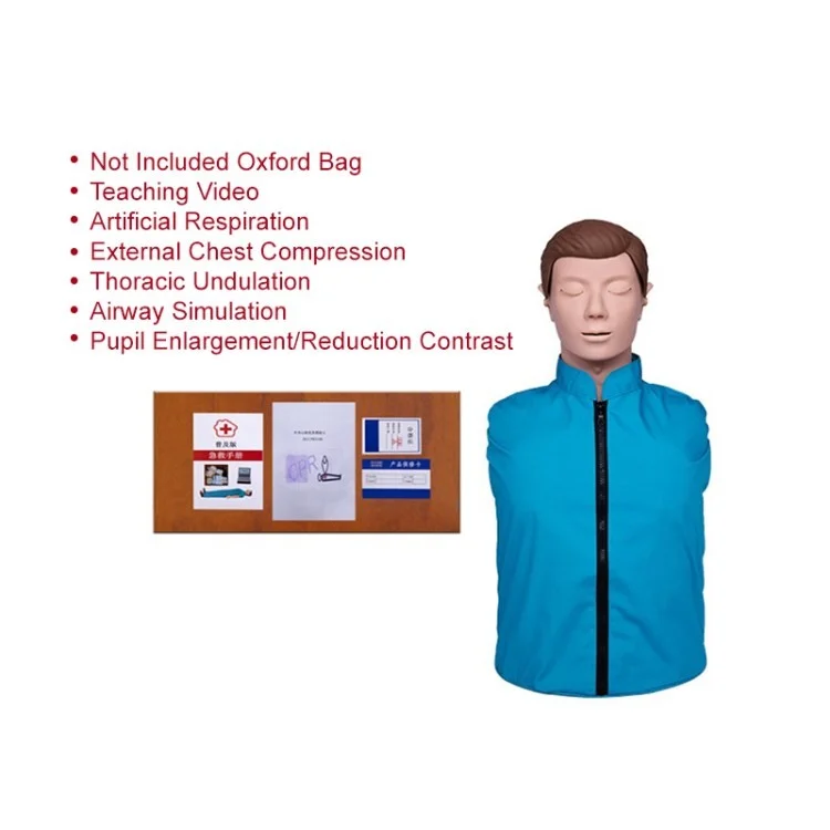 Treinamento Profissional de Rcp Manikin Kit Half Body Training Medical Training Supplies - Estilo B