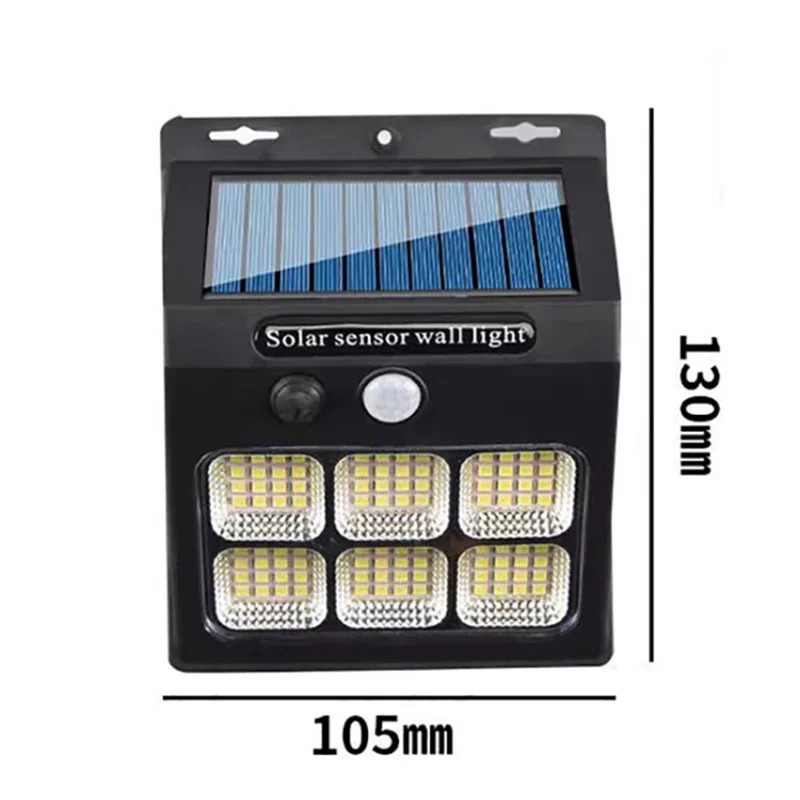 Solar Power Light / Motion Sensor Wall Light Outdoor Garden Patio Yard Lamp - YX-601-96LED