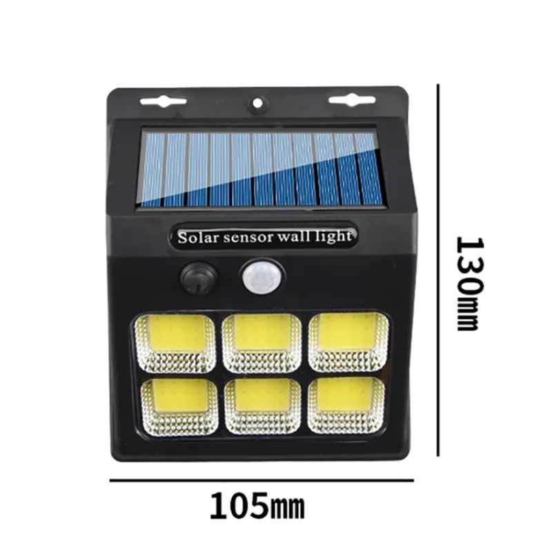 Solar Power Light / Motion Sensor Wall Light Outdoor Garden Patio Yard Lamp - YX-601COB-6