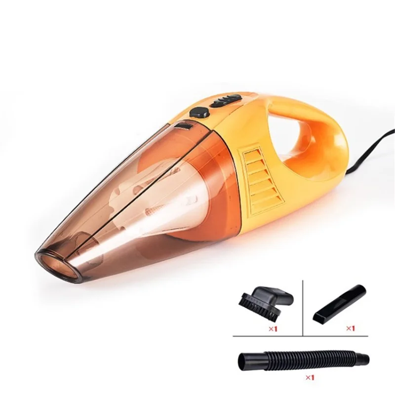 Portable Handheld Vacuum Strong Suction Car Vacuum Cleaner for Homes / Offices - Wireless / Orange