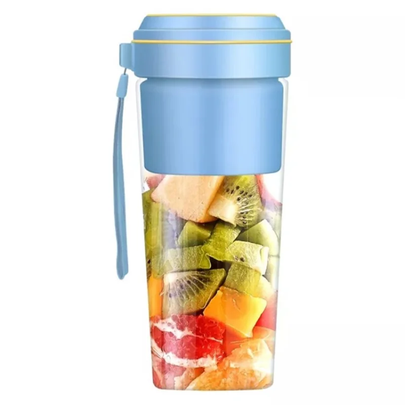 G01 270ml de Suco de Mão de Mão Portátil Misturador de Frutas Elétricas (sem Certificação Fda, BPA Grátis) - Azul