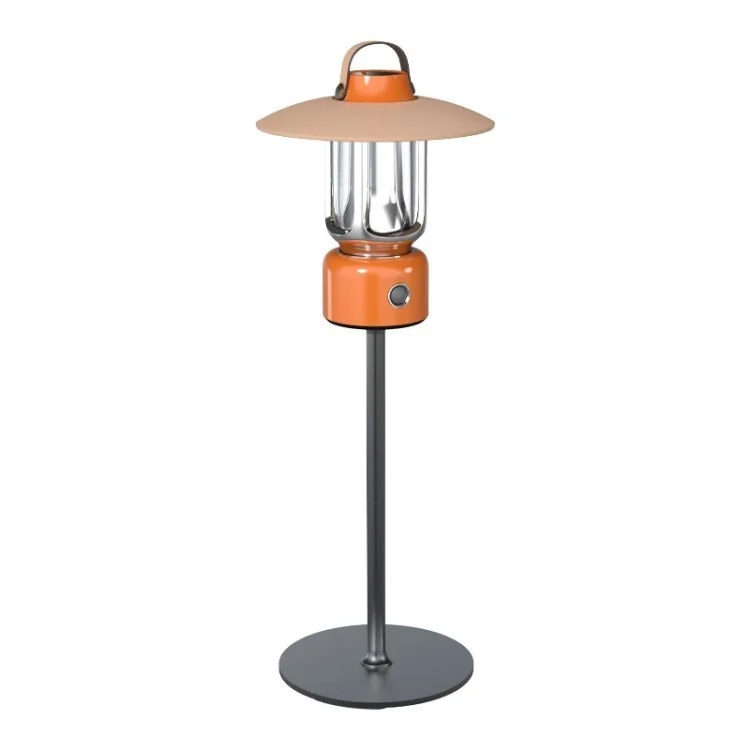 Lampada da Campeggio Esterno Retrò Tenda Portable Light Portable Flashlight Con Staffa - Arancia