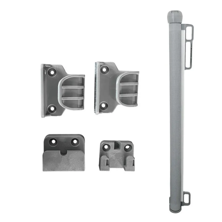 SG018 1.3m Baby Gate Retractable Staircase Door Mesh Safety Gate - Grey