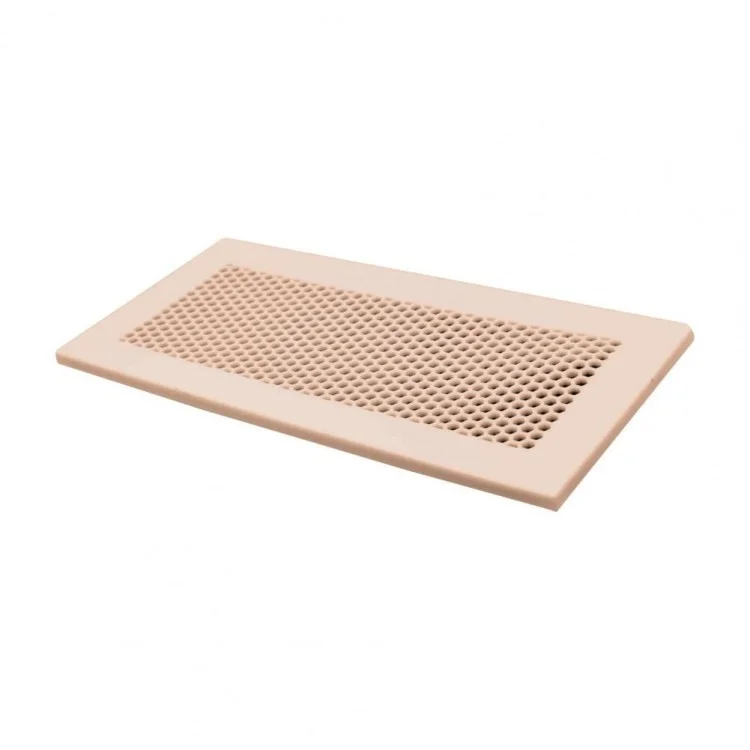 Floor Vent Cover Silicone Floor Register 4×10in Rectangle Vent Cover for Home Wall Ceiling Catch Debris Hair - Brown
