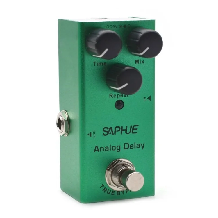 SAPHUE 9V Mini Electric Pedal Effector Cuitar Musical Strumento Accessori (nessun Adattatore di Alimentazione) - Ritardo Analogico