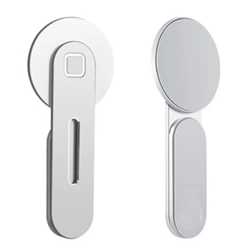 Car Magnetic Phone Holder Easy Install Touch Control Screen Phone Mount - Silver