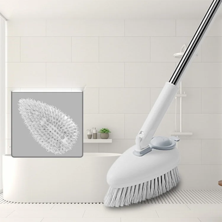 Floor Scrub Brush Bathroom Floor Cleaning Brush Scrubber with Long Handle Soap Dispenser - Style A
