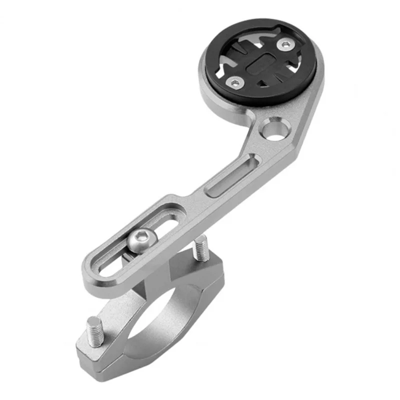BG-2112 Bicycle Computer Mount Road Bicycle Cycling Computer Holder Bike Stem Extension Holder for Garmin / Bryton / Cateye / IGS - Titanium