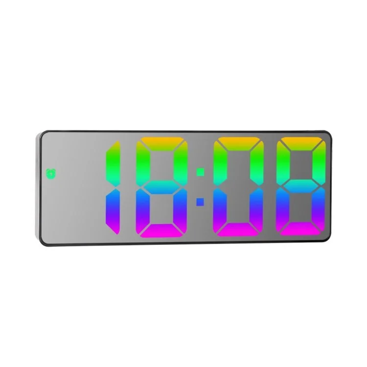 0725 LED -uhr Elektronischer Digitaler Wecker Buntes Desktop Takt 12 / 24H -display Für Zuhause, Büro, Kinder - Stil C