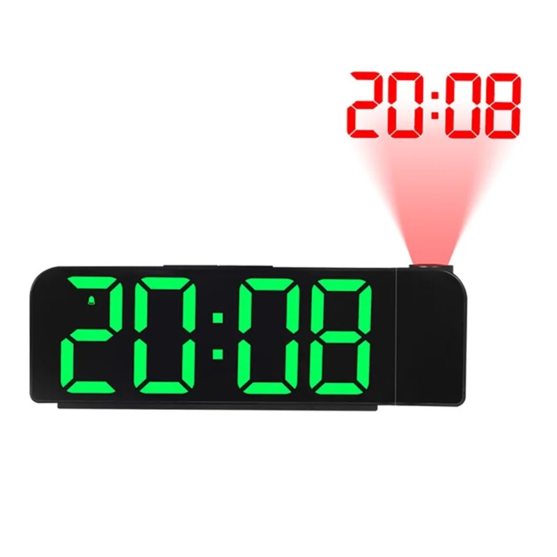 8013 Projection Alarm Clock LED Digital Clock Table Clock with Temperature Display - Style H