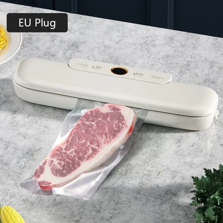 Kitchen Food Bag Vacuum Sealer Automatic Sealing Machine - White / EU Plug