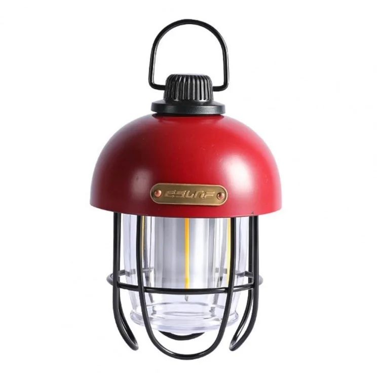 ESLNF USB Camping Light Retro Светодиодные Аварийные Палатки Лампы Лагеря Фонарь Фонарь на Открытом Воздухе Для Похода по Пешеходным Походам. - Красный