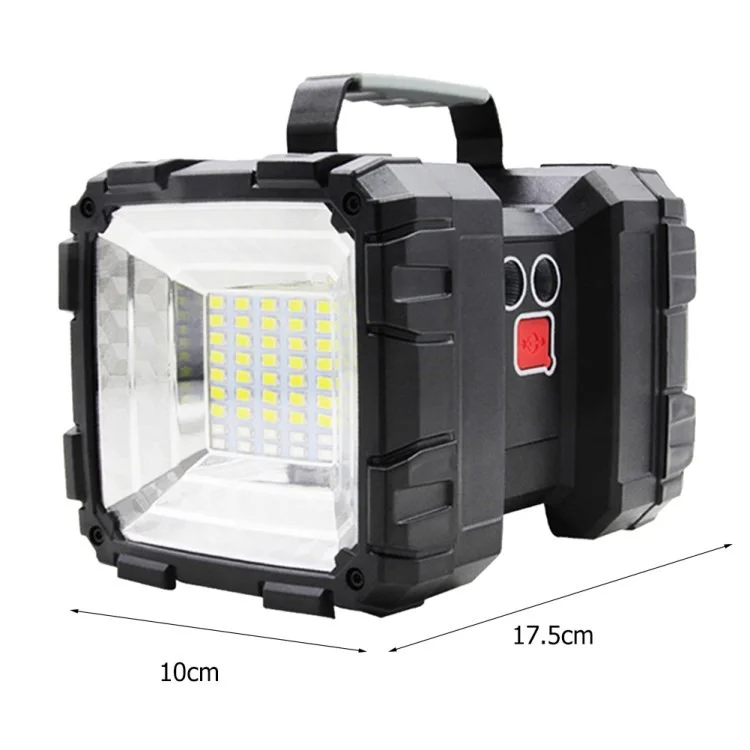 Outdoor LED Rechargeable Flashlight Portable Waterproof Double Head Spotlight - W844