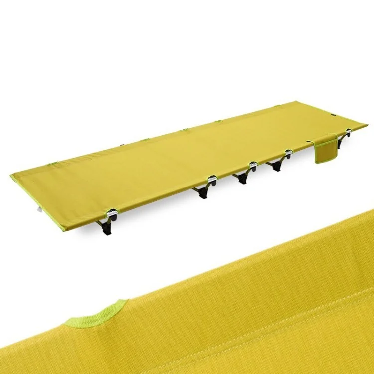 Lettino da Campeggio Per Lettino a Letto Pieghevole Portatile Per Campeggio Per Viaggi All'aperto - Giallo