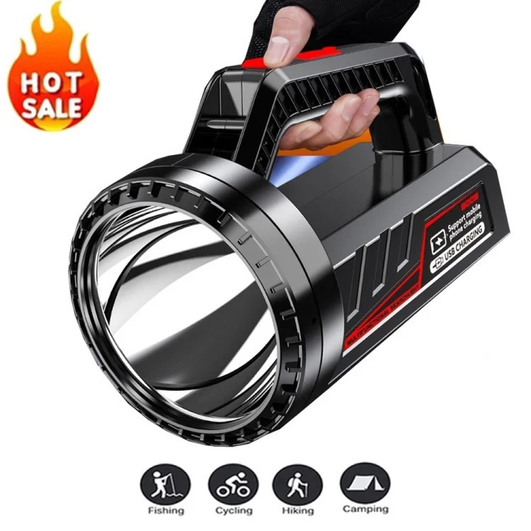 Super Bright Solar Searchlight Outdoor Camping Senderismo Ligera de Emergencia de Emergencia