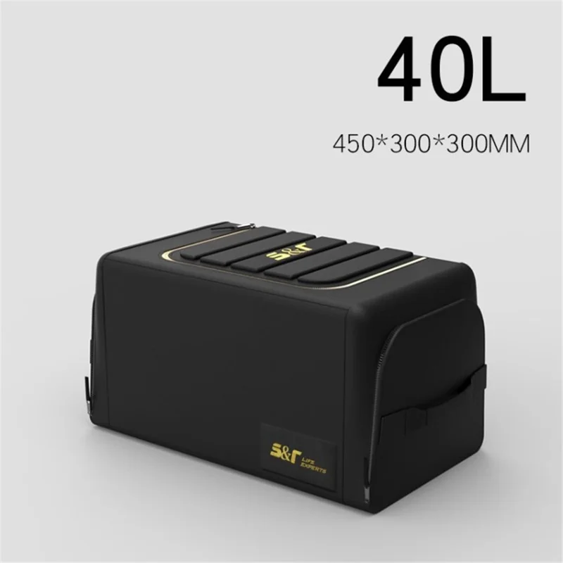 Folding Car Trunk Organizer Large Capacity Oxford Cloth Auto Storage Box - 40L