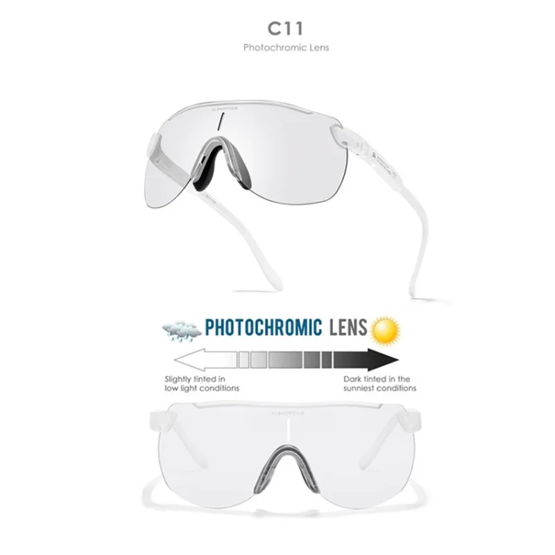 Ultra Light TR90 Bicycle Polarized Sunglasses Outdoor Cycling Glasses Windproof Goggles - C11