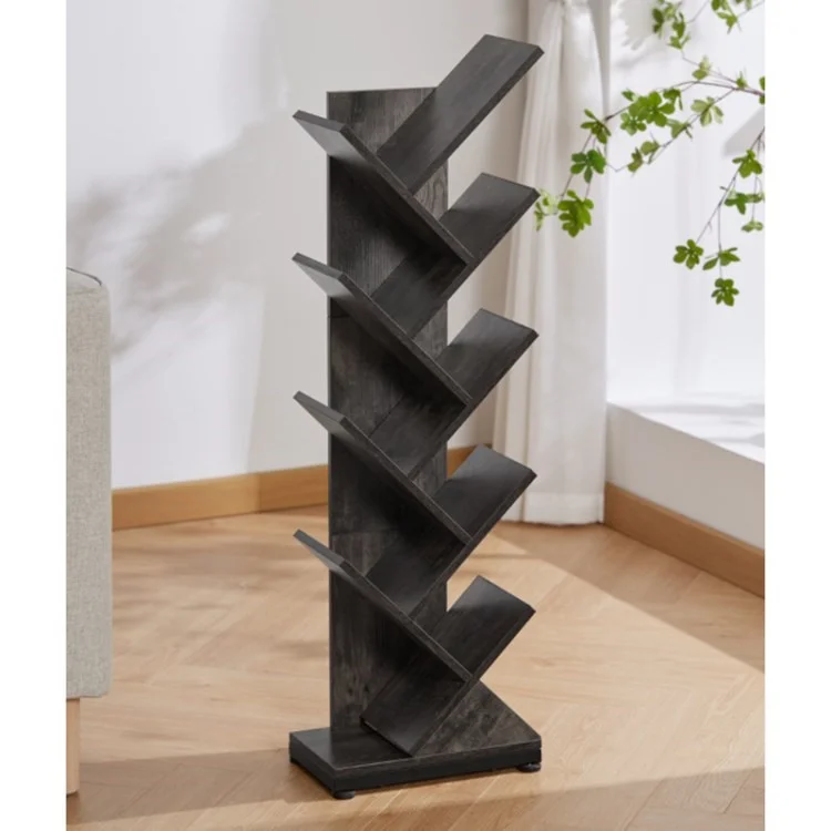 Bara de Bara de Batista en Forma de Ruboka en Forma de Estantería Modern Storage Book Rack (MOQ: 300) - Gris