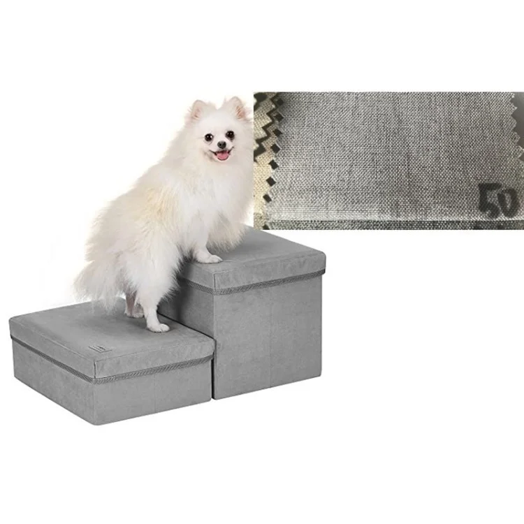 Zexvida 2 Tiers Dog Scales to Bed Cani Piegable Cats Petcase (MOQ: 300) - Grigio