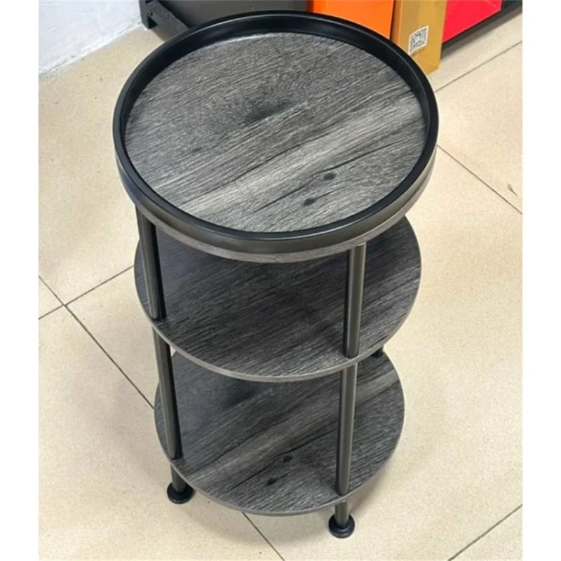 DULCII 3-Tier End Table Round Side Table Round Coffee Table (MOQ: 200) - Grey