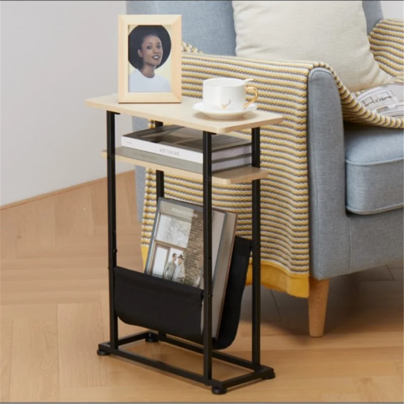 DULCII Narrow Side Table, Slim End Table, 424x180x550mm, Oak (MOQ: 200)