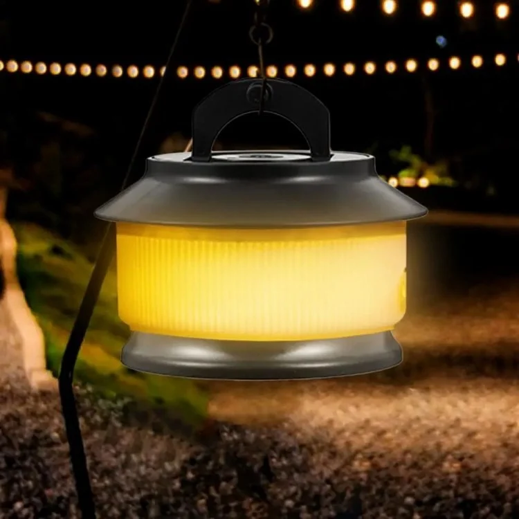 20 m Einziehbare IPX4 Water of Light Strip Outdoor Camping Umgebungslampe im Freien - Warmes Licht / Olivengrün
