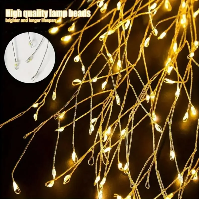 Inserzione a Terra 100ded Fireworks Solar Light Light Courtyard Garden Decoration Simulation Fireworks Light - Luce Calda