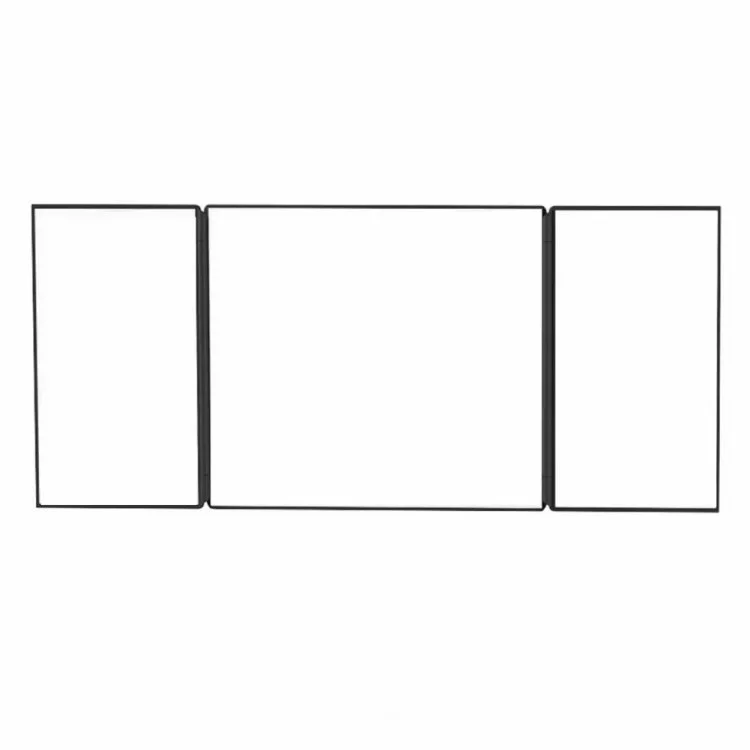 Visor de Voiture de Voiture Large Vue Pliable Miroir de Maquillage à Trois Pliages Miroir Cosmétique