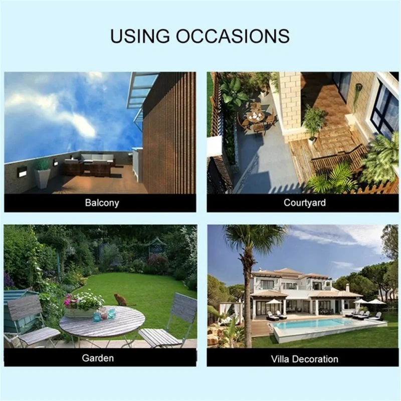 10 LED Solar Table Lamp IPX4 Waterproof Stainless Steel Outdoor Reading Light