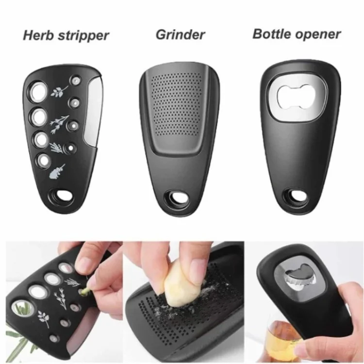 6-в-1 Роликовые Пиццы-резак с Открытием Для Открытия Чеснока Masher Peeler Kitchen Gadget Set (BPA Бесплатно, Без FDA)