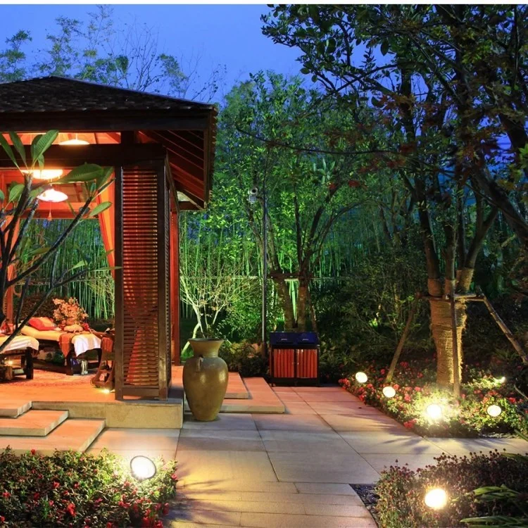 Solar Ground Light Outdoor Rasenlampe Für Gartenweg Terrassendekoration - 10-geführt