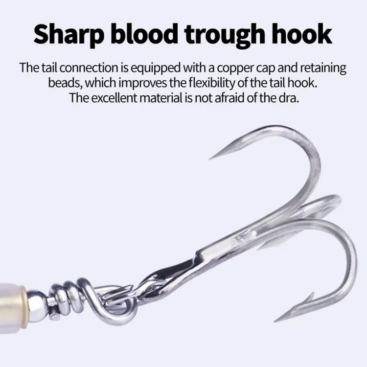14cm 36g Floating Plastic Fishing Bait Water Surface Hard Fish Lure with Treble Hook - Style 3