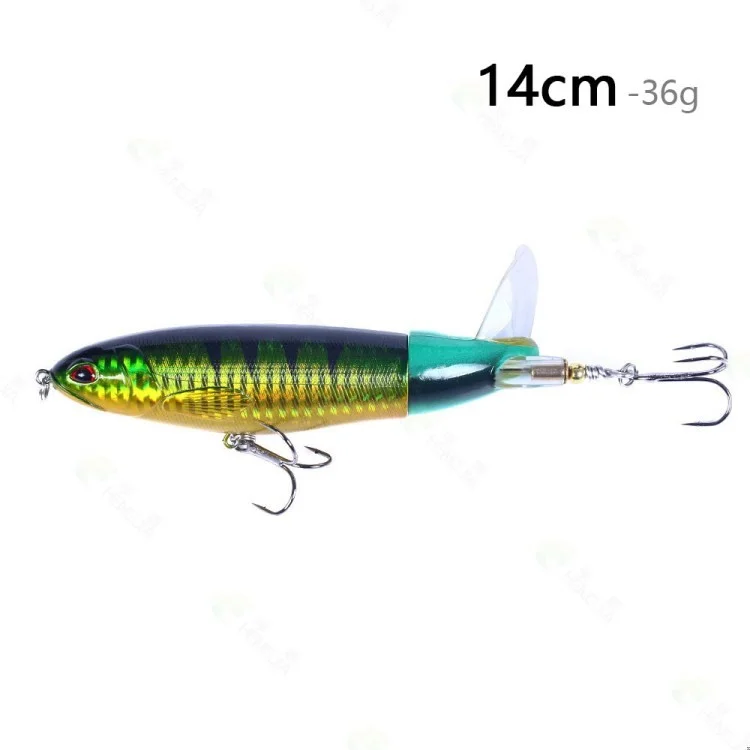 14cm 36g Floating Plastic Fishing Bait Water Surface Hard Fish Lure with Treble Hook - Style 9