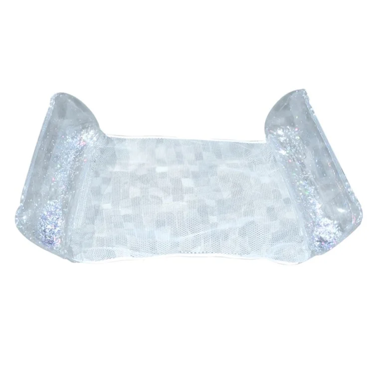 Aufblasbare Schwimmmatratze Tragbare Schwimmende PVC -faltbare Wasser -hängematten -liege Mit Pailletten - Oval