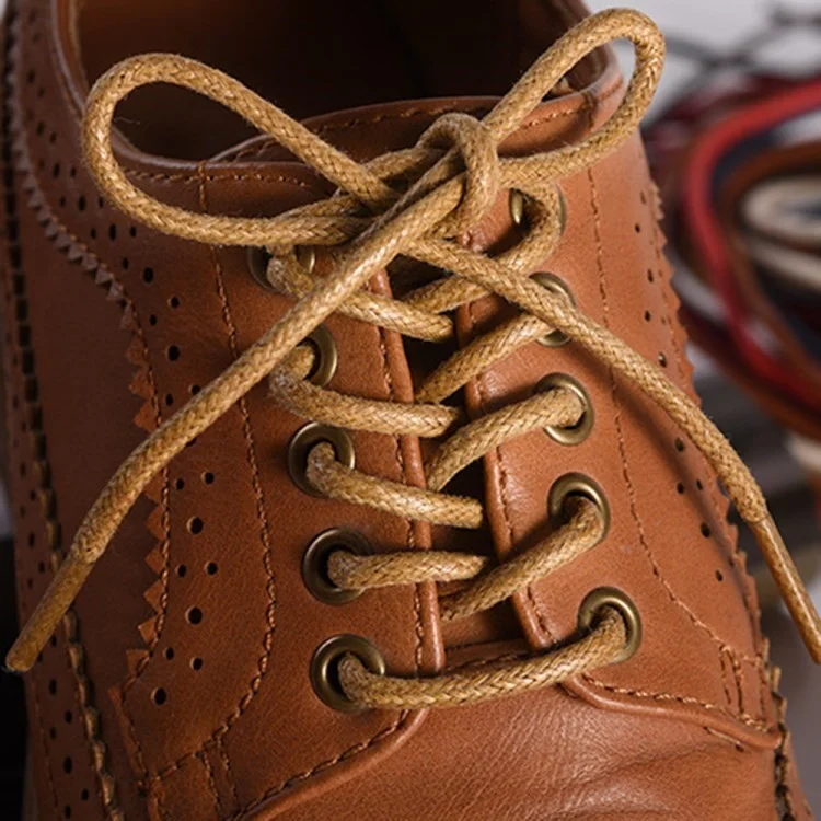 1 Paio di Uomini da 80 cm Donne Martin Boots Lacci Cerati in Cotone in Cerato in Corda Rotonda Scarpe Casual Shoelaces - Bianco