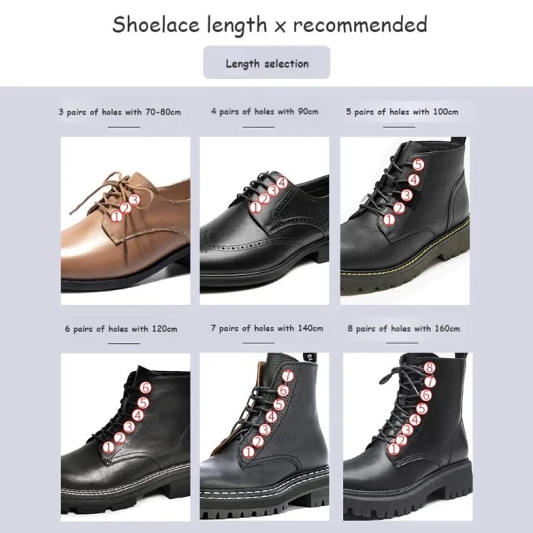 1 Paio di Uomini da 80 cm Donne Martin Boots Lacci Cerati in Cotone in Cerato in Corda Rotonda Scarpe Casual Shoelaces - Bianco