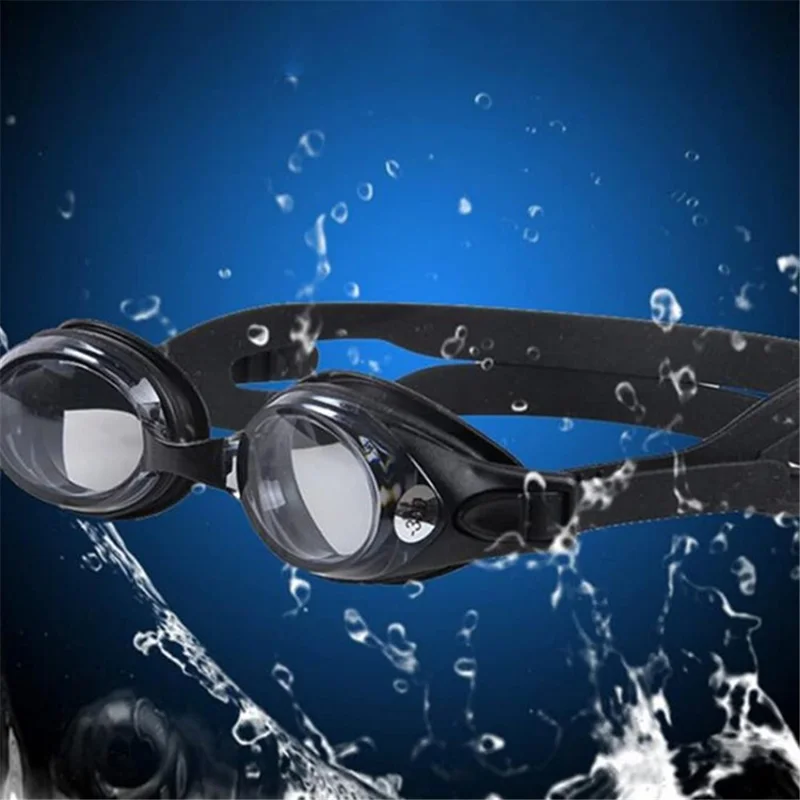 Y32 Miopia Adulta Nadar Óculos de Natação HD Anti-fog Imperpermeável Copos de Natação - Preto / 300 Graus Miopia