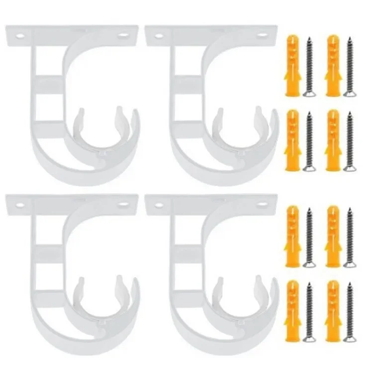 4pcs Top de Rideau de Rideau Épaissis - Blanc