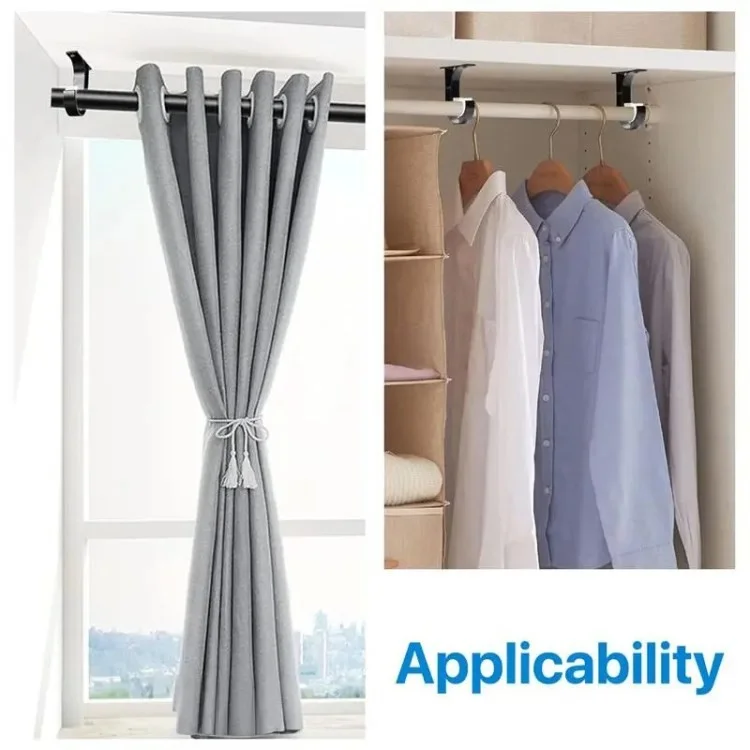 4pcs Top de Rideau de Rideau Épaissis - Blanc