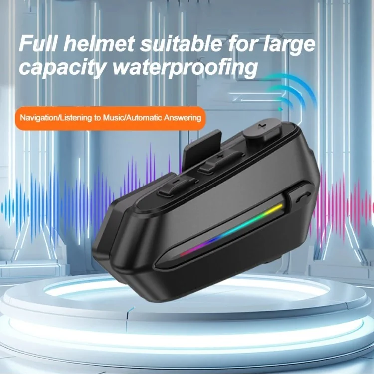 C5S Motorcycle Helmet Bluetooth 5.4 Reducción de Ruido de Auriculares Auriculares de Motos Impermeables - Micrófono Duro