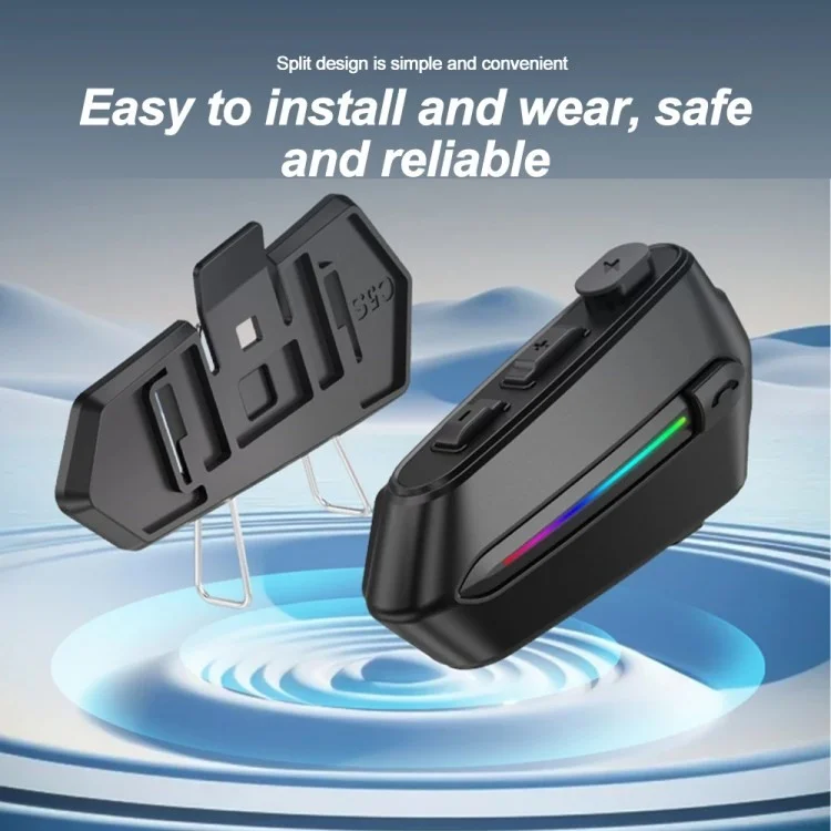 C5S Motorcycle Helmet Bluetooth 5.4 Reducción de Ruido de Auriculares Auriculares de Motos Impermeables - Micrófono Duro