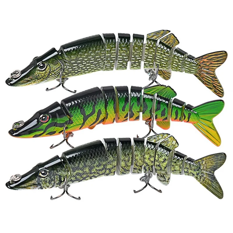 12.6cm 20g Fishing Bait Bass Trout Multi Jointed Swimbaits Slow Sinking Bionic Swimming Fish Lure - Style A
