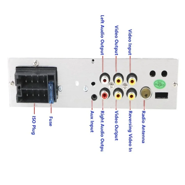 Z1 Touch Screen Dual USB Car Bluetooth-compatible MP5 Player Colorful Light FM Radio Media Player