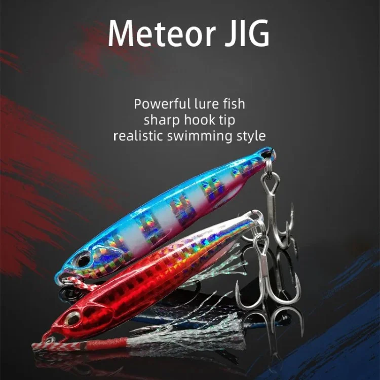 50g Metal Cast Jig Spoon Shore Casting Jigging Fishing Lure Artificial Bait Tackle - Estilo 1