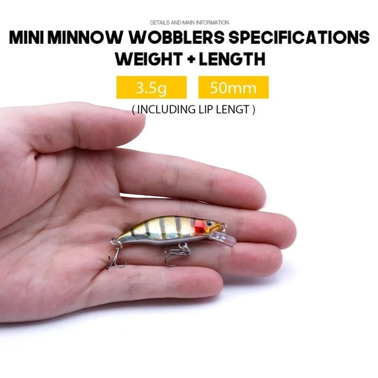 50 mm 3,5 g de Naufrage Des Rondins Wobblers Pêche Des Leurres - Style C