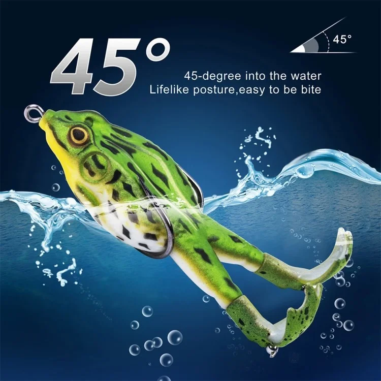 9 cm 13,7 g Forma Rana Topwater Driving Allega a Doppia Elica Esca Morbida Artificiale Artificiale - Stile 1