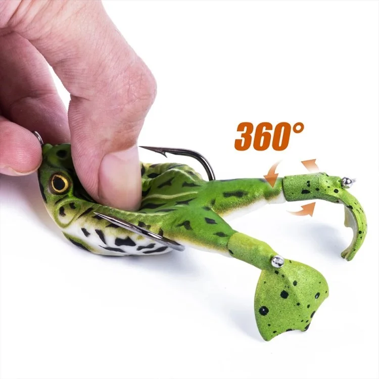 9 cm 13,7 g Forma Rana Topwater Driving Allega a Doppia Elica Esca Morbida Artificiale Artificiale - Stile 1
