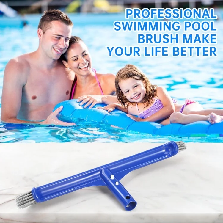 Cepillo de la Piscina de 17.5 Pulgadas Para la Limpieza de Paredes de la Piscina de Nylon Extremos Curvos de la Piscina Del Cepillo de la Piscina